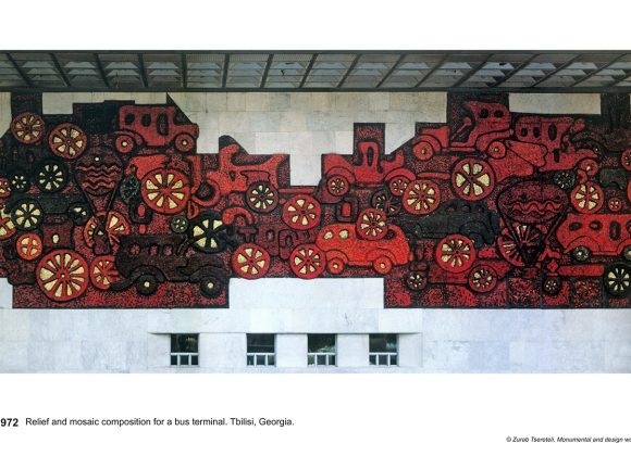 Bus Terminal mosaic relief – Tbilisi, Georgia – 1972