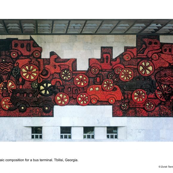 Bus Terminal mosaic relief – Tbilisi, Georgia – 1972