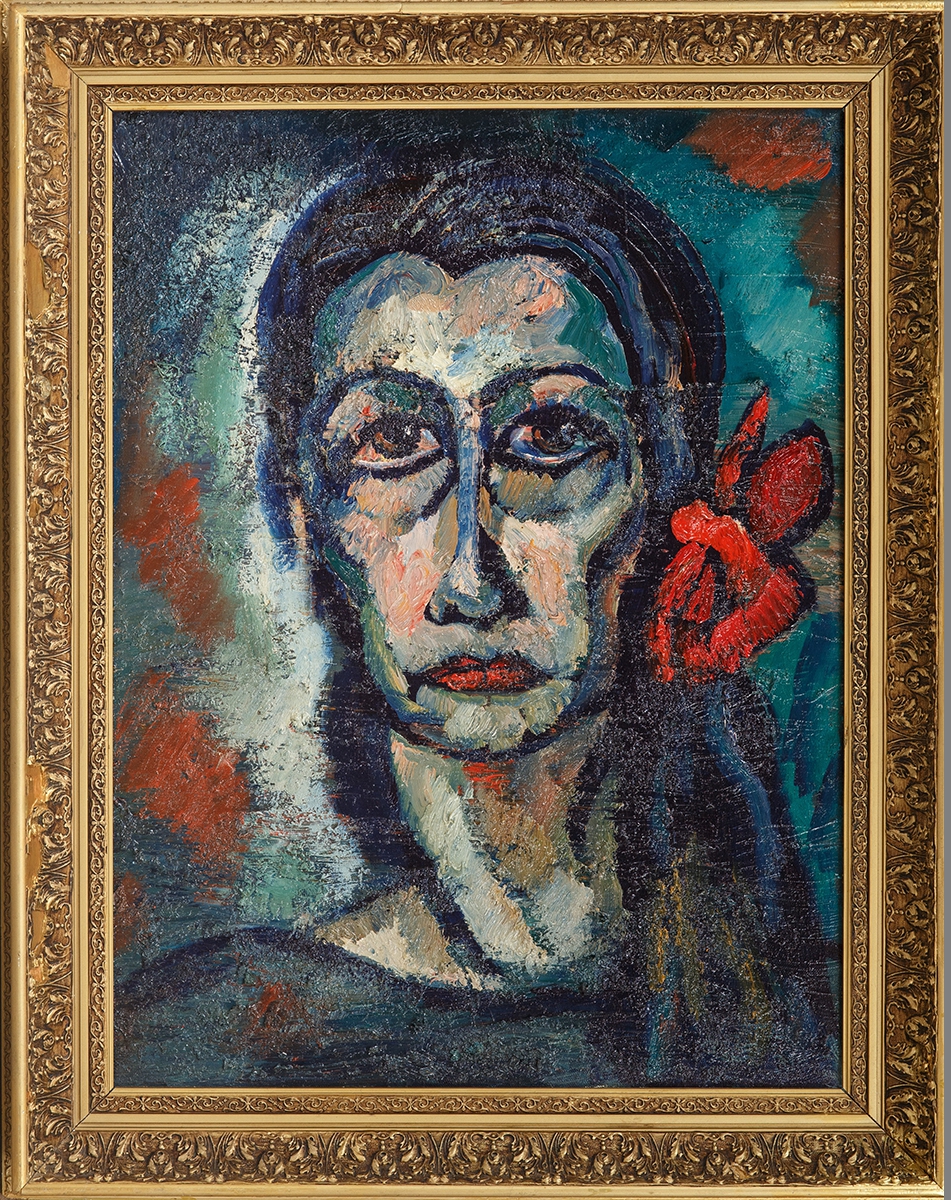 Portrait of a Woman with a Red Bow (Inessa) – 1986